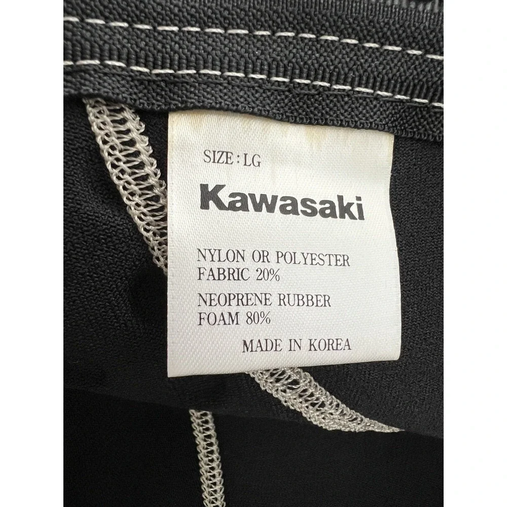Kawasaki Jet Ski Wetsuit Top Jacket Black Grey Burgundy Neoprene Large LG